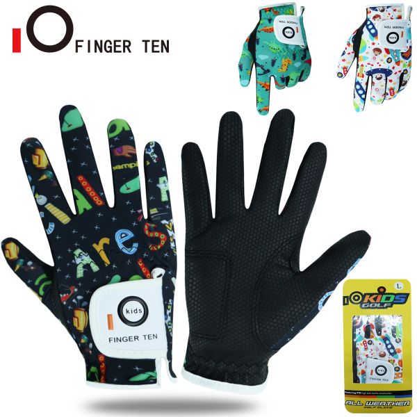 Guantes Nuevos Guantes de golf Junior Transpirable Mano izquierda Glove suave Apreta de lluvia Hot húmeda por 210 niños Niños Niños Dorp envío