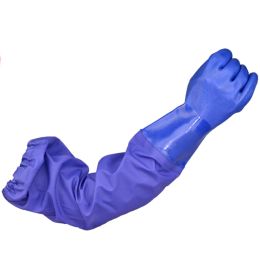 Handschoenen NMSAFETY 58 cm langere chemische bescherming PVC Dompeloliebestendige waterdichte veiligheidshandschoenen zuur en alkali -resistente handschoenen