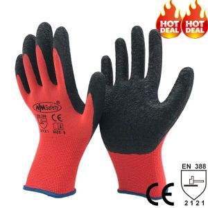 Gants gants nmsafety caoutchoux de latex industriel enduit de palmier industriels acheter en ligne usage pour le jardinage