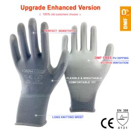 Gants gants de sécurité nmsafety travaillant avec des gants de jardin enduit en nylon de haute qualité