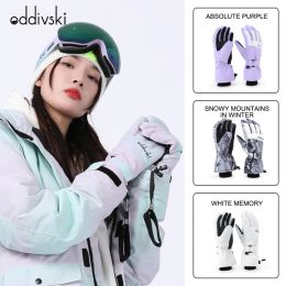 Gants Oddivski Super épais Gants de ski de sous-doigts pour hommes et femmes