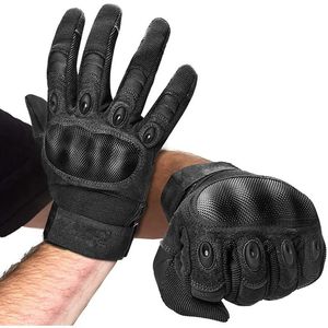 Gants gants tactiques à articulations extérieures pour les hommes gants militaires pour tirer sur Airsoft Paintball Motorcycle Climbing and Heavy Duty Work Q01