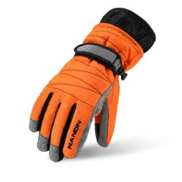 Gants extérieurs couples d'hiver gants de ski femme gants de coton épaisseur du vent pour hommes sportifs snowboard de randonnée gants thermiques
