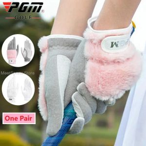 Gants pgm 1 paire femmes gants de golf d'hiver gants de golf antislip