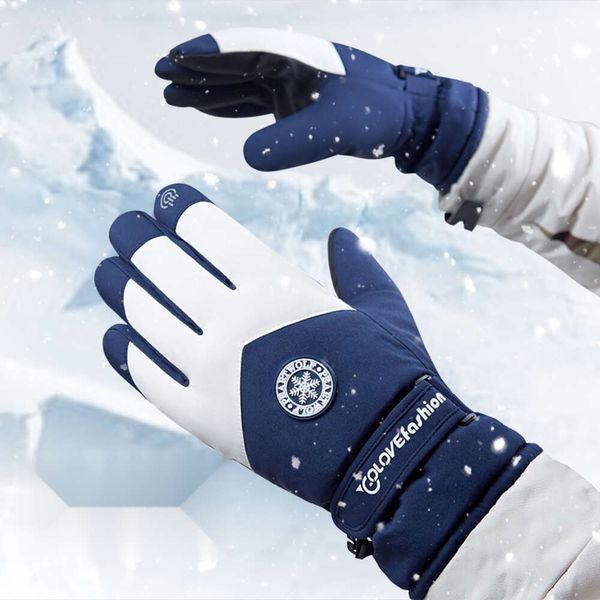 Gants d'équitation pour hommes et femmes, chauds d'hiver, coupe-vent et imperméables, pour écran tactile, pour couples, épais, nouvelle collection