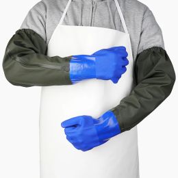 Gants gants en caoutchouc 70 cm de long gants de l'industrie aquatique Glants des bras épaissis d'opérations d'eau de travail de pêche