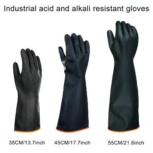 Gants gants en caoutchouc acides chimiques alcalins et gants résistants à l'huile