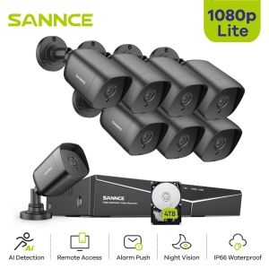 Gants Sance 1080p Lite DVR H.264 + CCTV Système 4PCS 1080P 2MP CAMERA DE SÉCURIT