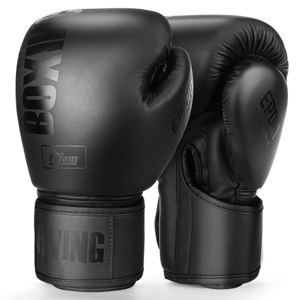 Gants gants de sport Fiving 10 12 14 16oz Gants de boxe Pu Leather Muay Thai Guantes de Boxeo Free Fight MMA Sandbag Training Glove For M