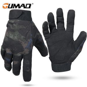 Guantes de los guantes Guantes tácticos Caza negra Black Full Glove Finger Ejército Bicicleta militar Mitten Camo Airsoft Senderismo Disparo