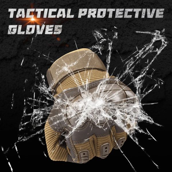 Guantes VOTAGOO Guantes tácticos con nudillos Motocycle Guantes de dedo completo para ciclismo tiro caza Airsoft Gear