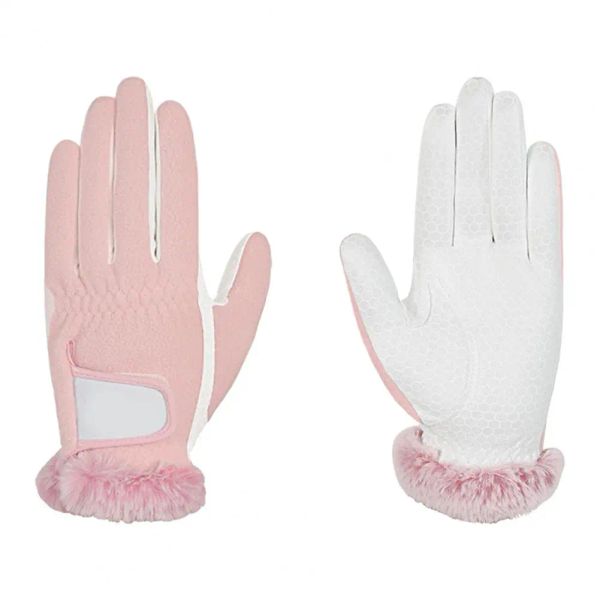 Gants Gardes de main chaudes élastiques épaissies dames sportives gants de golf pour femme