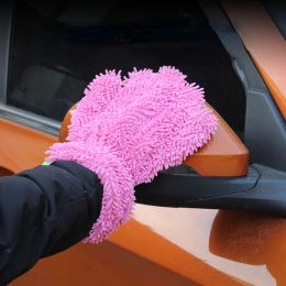 Gants wash de lavage de voiture étanche microfibre gants de chenille épais nettoyage de voiture de gant de gant de brosse auto