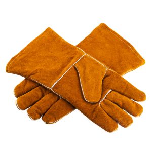 Handschoenen winterleren lashandschoenen voor mannen open haard werkhandschoenen koe split lassers handschoen zware werk werk