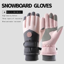 Gants d'hiver hommes femmes gants de ski chauds sport extérieur étanche gants de neige ultraliers de moto gants de neige