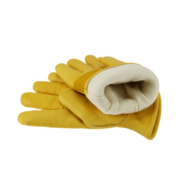 Gants winter thermal work gants gants vachers en cuir moto tleece bordé gants de travail meenwomen par olson deepak