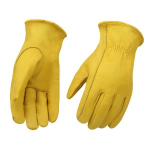 Handschoenen werken handschoenen mannen en vrouwen duurzaam cowhidedeer voor constructie, industrieel, motorfiets, tuinieren, metaalwerk, zware dienst