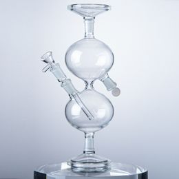 Bruiloft Infinity Waterfall Bong Hookahs Recycler Glass Bongs Universal Gravity Water vaartuigleidingen 14mm gewricht met diffused downstem Oil DAB RIGS