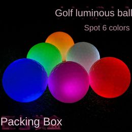 Glow in the Dark Golf Balls a mené Light Up Glow Golf Ball pour les sports de nuit super lumineux colorés et durables 231227