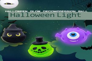 Glow In The Dark Halloween Spook Schattige Kleine Demon Lamp Squishy Zintuiglijke Bal Anti Stress Squeeze Lichtgevende Ballen Kinderspeelgoed Feest Gi4738345