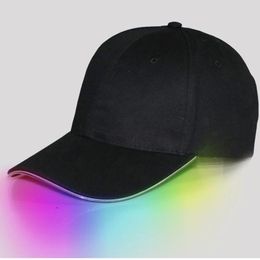 Glow LED Brim Light Hat Caps Baseball Caps Rave Party for Men Women Boy Girl Gift Hip Hop Run Run anniversaire