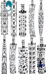 Glowcat 10 stks zilveren geometrie kubus kralen parel kooi medelie hanger essentiële oliediffuser diy bangle ketting sieraden maken qsr8500279
