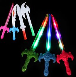 Espada de tiburón con luz brillante, juguete con cuchillo para niños, juguete pirata de 15 pulgadas, luces LED intermitentes, espadas de bucanero, accesorios para disfraces de Halloween