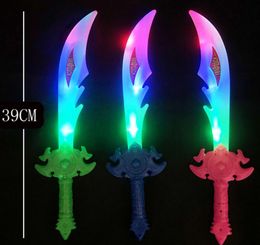 Glowing Lighted Up Shark Sword Kids Toy 15 Inch Toy Flashing LED Lights Buccaneer Swords Halloween Dress-Up Costume Accessories Party Favor
