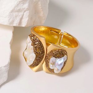 Glseevo Natural Eau douce perle lnlaid zircon fashion bijoux bracelets bracelet féminin charme italien gb1099 240515