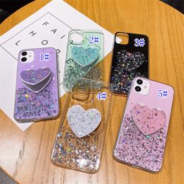 Lijm drop glitter telefoonhoesje voor 11Pro Apple XSMax Phone Cases iPhone XR Soft Shell met liefdespiegel