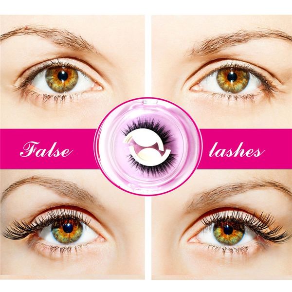 Faux cils auto-adhésifs sans colle simulation naturelle super doux faux cils durables