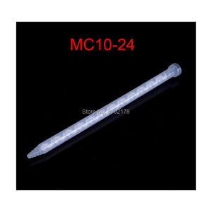 Pistolet À Colle 100Pcs Mc1024 Buse De Mélange Époxy Ab Résine Tube 1To1 Mélangeur Statique Pour Pistolets À Deux Composants Drop Delivery Office School Busine Dhsdo