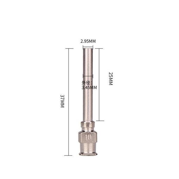 Pistolet à colle 12 pièces aiguille émoussée 1 pouce distribution en acier inoxydable 8G-30G longueur totale 37Mm livraison directe bureau école entreprise Industria Dhnix