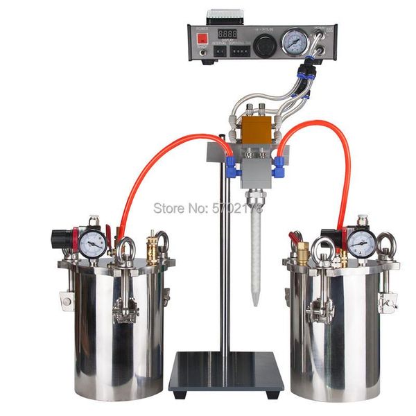 Pistolas de pegamento 36AB Dispensador semiautomático A B Dispensador de líquidos mixtos Almacenamiento de acero inoxidable Tanque de resina epoxi