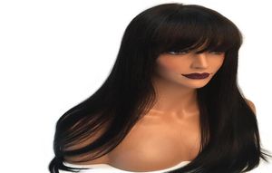Perruques de cheveux humains avant de dentelle brésilienne sans colle avec des cheveux de bébé pour les femmes noires perruques de dentelle de Base en soie 5619567