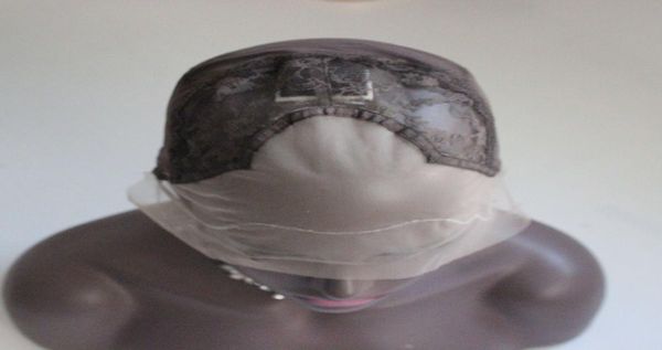 Chapeaux suisses réglables de perruque de dentelle de taille moyenne de bout droit sans colle pour faire Wigs7222634