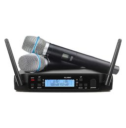 Microphone professionnel sans fil GLXD4 B87a 2 s UHF, pour fête, karaoké, spectacle d'église, réunion 6188336