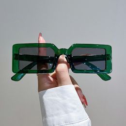 GM LUMIAS Vintage Rectangle lunettes de soleil femmes mode 2023 couleur bonbon nuances lunettes rétro marque luxe Design UV400 lunettes de soleil