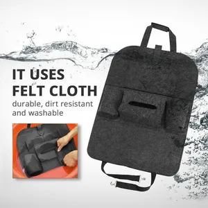 Bolsa de almacenamiento para asiento trasero GM, organizador de fieltro elástico para maletero, organizador de 6 bolsillos, accesorios para remolque