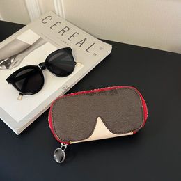 GM ZONNEBRIL POUCH eyewear WOODY CASE BRIL box GI0843 mens designer GI0883 GI0764 GI0654 GI0750 GI0633 GI0751 GI0717 dames reisaccessoire ECHT leer