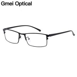Gmei Optical Men Alloy Eyeglass Cadre pour hommes Eyewear Flexible Temple Jame