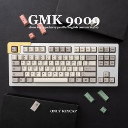 GMK 9009 138 KEYS KERSPROFIEL PBT KeyCap kleurstof-sub Engels aangepaste persoonlijkheid Keycaps voor mechanisch toetsenbord 61/64/68/75/84