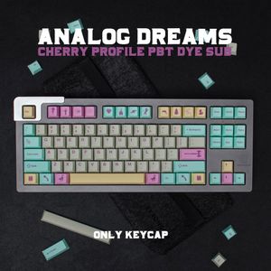 GMK Analog Dream 191 Keys Cherry Profile PBT Keycap DYE-SUB English Custom Personality Keycaps For Mechanical Keyboard 61/64
