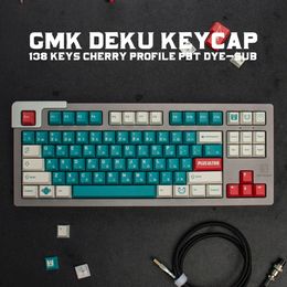 GMK DEKU Large Set Cherry Profile PBT KeyCap Dye-Sub Japanse aangepaste persoonlijkheid Keycaps voor mechanisch toetsenbord 61/64/68/84/98