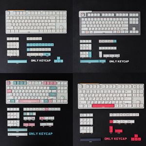 GMK Kom Momo 1 Juego PBT XDA Profile Keycap Sea Salt DYE-SUB Inglés Japonés Personalizado Personalidad Keycaps Para Teclado Mecánico