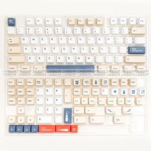 Teclas de leche de soja GMK PBT XDA Cherry OEM MDA ISO, teclas coreanas japonesas, clon GMK para Kit de teclado mecánico personalizado DIY