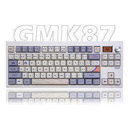 GMK87 - Kit de teclado mecánico intercambiable Bluetooth 5.0 2.4G Soporte de estructura de junta retroiluminada RGB inalámbrico para VIA personalizado 240304