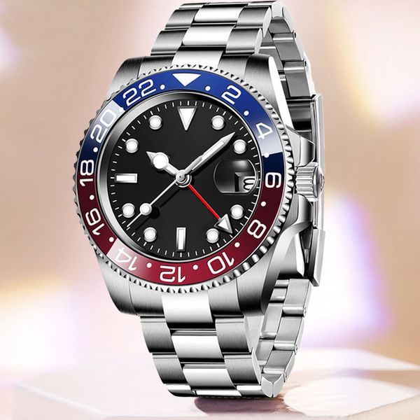 gmt 2 montre hommes montres de luxe montres de qualité supérieure 2813 montres de créateurs de mode automatiques verre saphir étanche Montre hommes hausse or montre vintage orologi