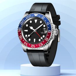 GMT Watch Man Movimiento mecánico de diseñadores Modos de alta calidad Montre de Luxe Fashion AAA Reloj de 40 mm de zafiro Glass Dhgate Wrist Watches Orologio Uomo Watch