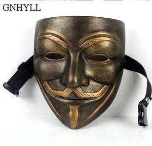 GNHYLL V For Vendetta Masker Anonieme Film Guy Fawkes Halloween Maskerade Partij Gezicht Maart Protest Kostuum Accessoire8257831